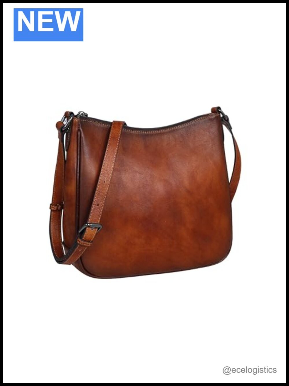 Genuine Leather Satchel Crossbody Bag Adjustable Strap Purse Women